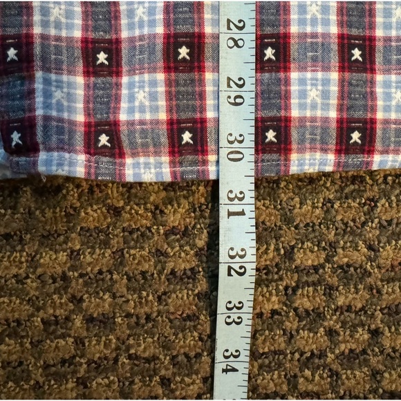 Y2K Disney Mickey Mouse Men’s Button Down Plaid Shirt - Picture 8 of 9